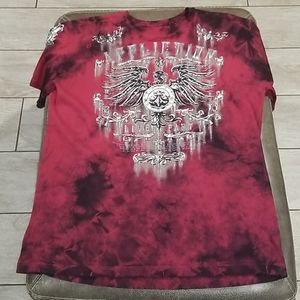 Brand New Burgundy Affliction Shirt